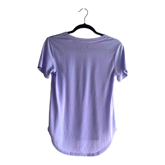 Star Wars Juniors TEE SHIRT Top Girls 7/9 Lavender Metallic Silver Yoda Wanted - Picture 8 of 9